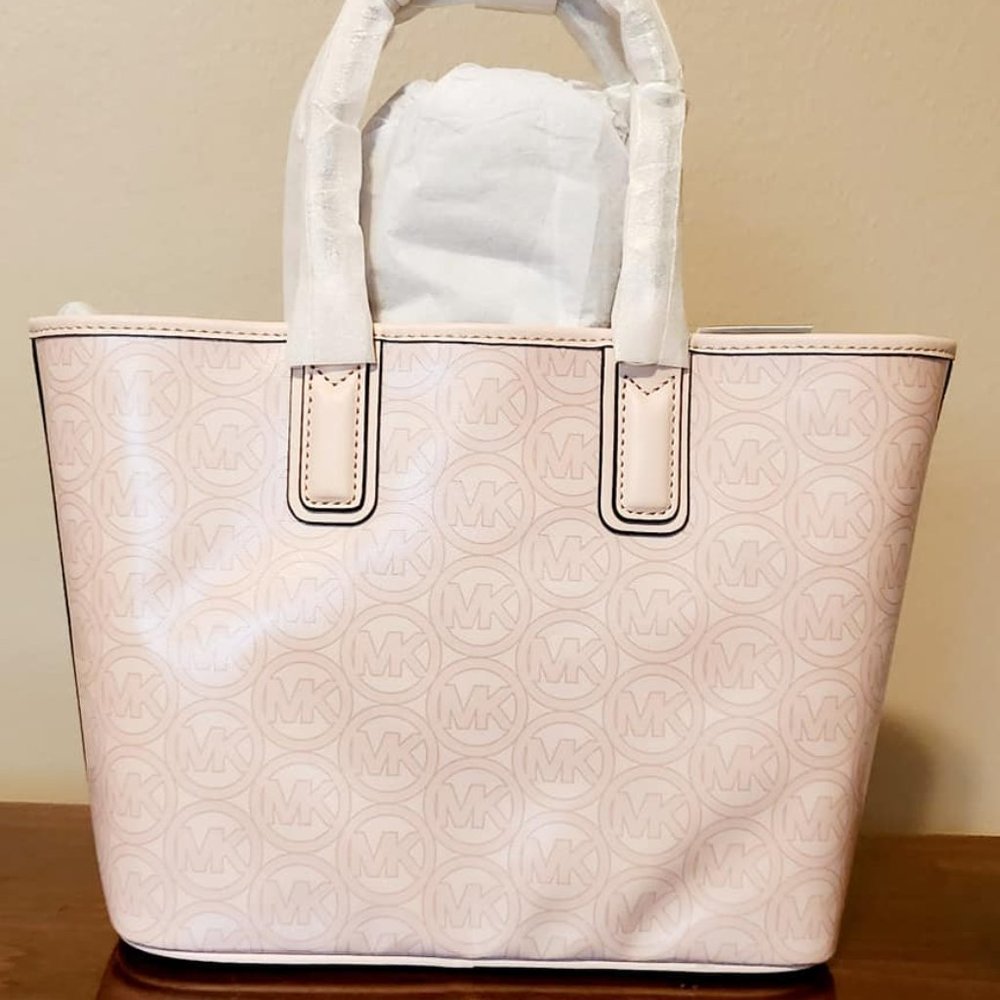 Jodie Small Logo Jacquard Tote Bag